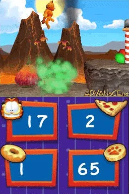 Garfield's Nightmare gameplay screenshot on DS