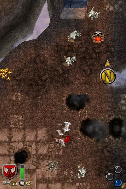 Gauntlet gameplay screenshot on DS