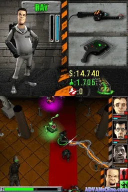 Ghostbusters: The Video Game gameplay screenshot on DS
