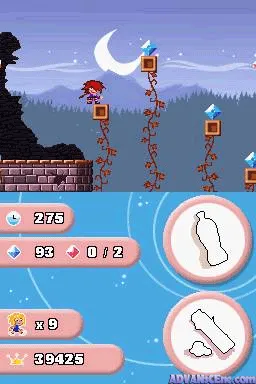 Giana Sisters DS gameplay screenshot on DS