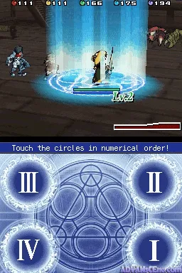 Glory of Heracles gameplay screenshot on DS