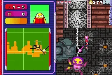 Go! Go! Cosmo Cops! gameplay screenshot on DS