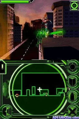 Green Lantern: Rise of the Manhunters gameplay screenshot on DS