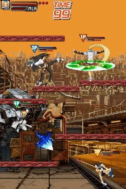 Guilty Gear Dust Strikers gameplay screenshot on DS
