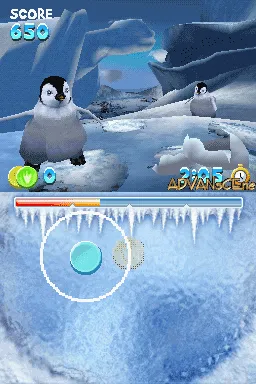 Happy Feet gameplay screenshot on DS