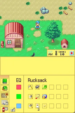 Harvest Moon DS gameplay screenshot on DS