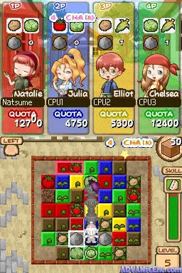 Harvest Moon: Frantic Farming gameplay screenshot on DS