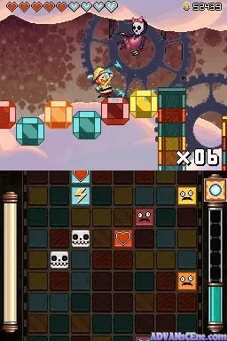 Henry Hatsworth in the Puzzling Adventure gameplay screenshot on DS