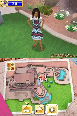 High School Musical 2: Work This Out! gameplay screenshot on DS