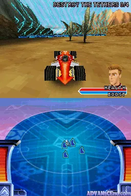 Hot Wheels Battle Force 5 gameplay screenshot on DS