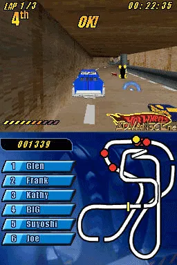 Hot Wheels: Beat That! gameplay screenshot on DS