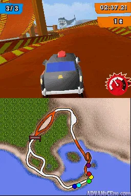 Hot Wheels Track Attack gameplay screenshot on DS