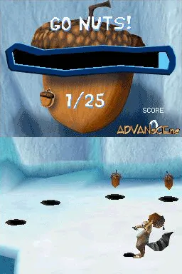 Ice Age 2: The Meltdown gameplay screenshot on DS