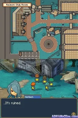 Inazuma Eleven 2 gameplay screenshot on DS