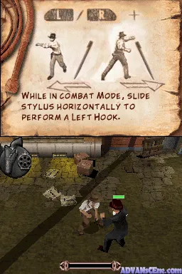 Indiana Jones and the Staff of Kings gameplay screenshot on DS