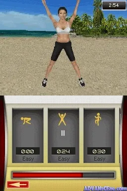 Jillian Michaels' Fitness Ultimatum 2010 gameplay screenshot on DS