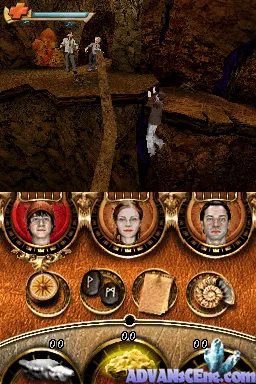Journey to the Center of the Earth gameplay screenshot on DS