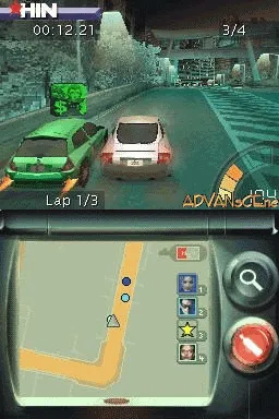 Juiced 2: Hot Import Nights gameplay screenshot on DS