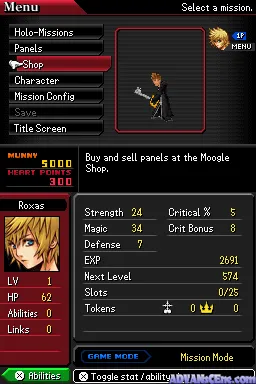 Kingdom Hearts 358/2 Days gameplay screenshot on DS