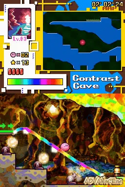 Kirby: Canvas Curse gameplay screenshot on DS