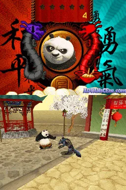 Kung Fu Panda: Legendary Warriors gameplay screenshot on DS