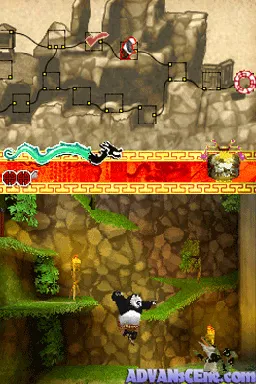 Kung Fu Panda gameplay screenshot on DS