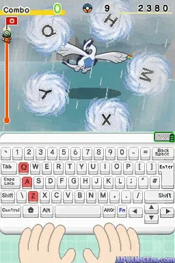 Learn with Pokémon: Typing Adventure gameplay screenshot on DS