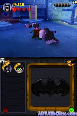Lego Batman: The Videogame gameplay screenshot on DS