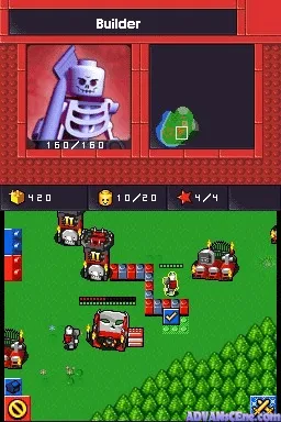 Lego Battles gameplay screenshot on DS