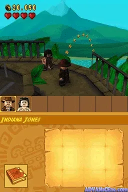 Lego Indiana Jones 2: The Adventure Continues gameplay screenshot on DS