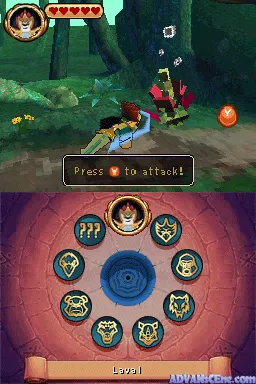 Lego Legends of Chima: Laval's Journey gameplay screenshot on DS