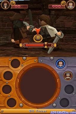 Lego Pirates of the Caribbean gameplay screenshot on DS