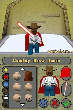 Lego Star Wars II: The Original Trilogy gameplay screenshot on DS