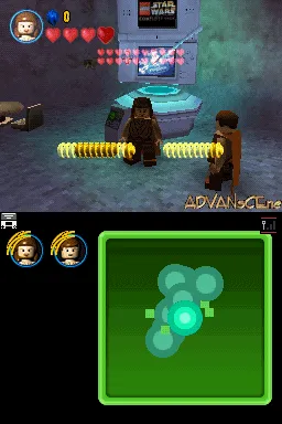 Lego Star Wars: The Complete Saga gameplay screenshot on DS