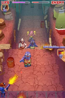 Little Red Riding Hood's Zombie BBQ gameplay screenshot on DS