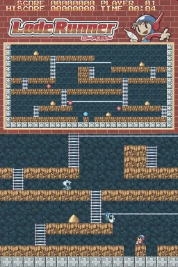 Lode Runner gameplay screenshot on DS