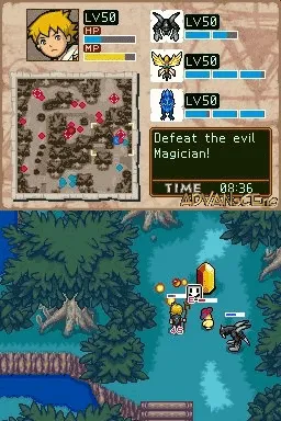 LostMagic gameplay screenshot on DS