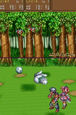 Lunar: Dragon Song gameplay screenshot on DS
