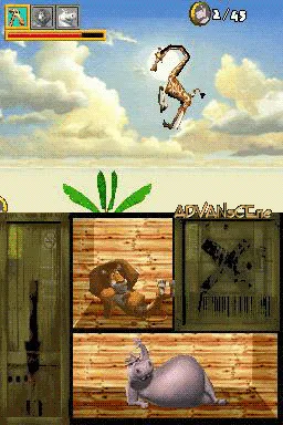 Madagascar gameplay screenshot on DS
