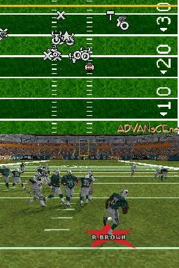 Madden NFL 08 gameplay screenshot on DS