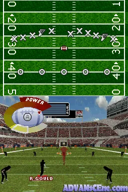 Madden NFL 09 gameplay screenshot on DS