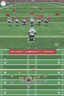 Madden NFL 2005 gameplay screenshot on DS