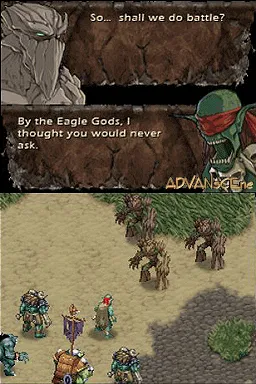 Mage Knight: Destiny's Soldier gameplay screenshot on DS