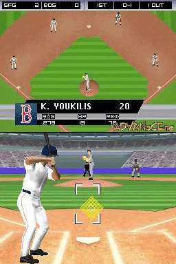 Major League Baseball 2K7 gameplay screenshot on DS