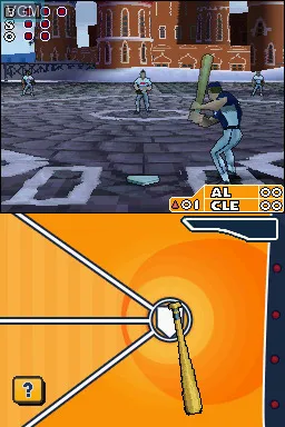 Major League Baseball 2K9 Fantasy All-Stars gameplay screenshot on DS