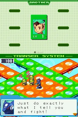 Mega Man Star Force gameplay screenshot on DS