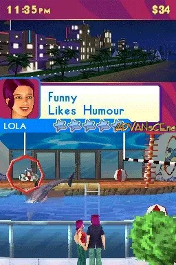 Miami Nights: Singles in the City gameplay screenshot on DS