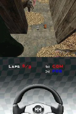 Micro Machines V4 gameplay screenshot on DS