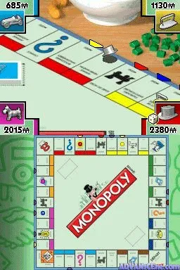 Monopoly gameplay screenshot on DS
