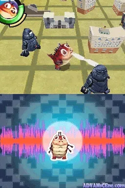 Monsters vs. Aliens gameplay screenshot on DS